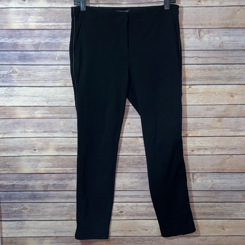 ⭐️ Eileen Fisher tuxedo style ponte knit pants XS B9